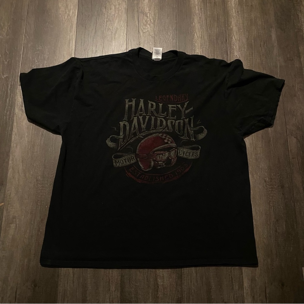 Harley Cheltenham England tee Black TAGGED 2XL